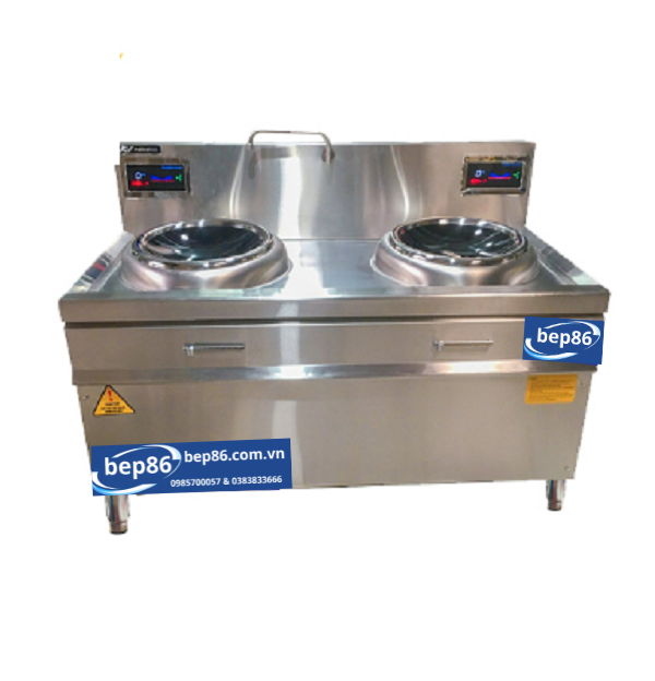 Bếp Từ Công Nghiệp Đôi 8kw Mặt Lõm