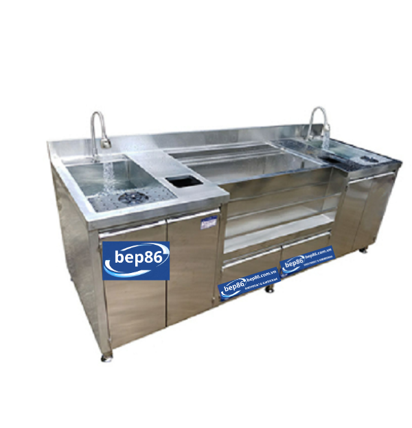 Quầy Pha Chế Inox 3m