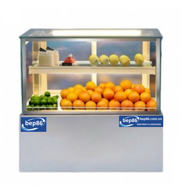 Tủ Trưng Bày Bánh Kem Vuông Để Bàn 90cm